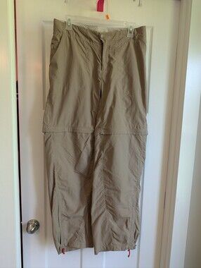 L.L. Bean Convertible Zip-Off Hiking Pants - Khaki